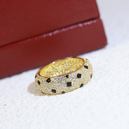 [LOXURA]PANTHERE SPOTTED FULL DIAMOND RING