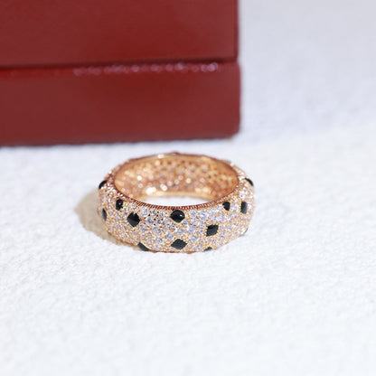 [LOXURA]PANTHERE SPOTTED FULL DIAMOND RING