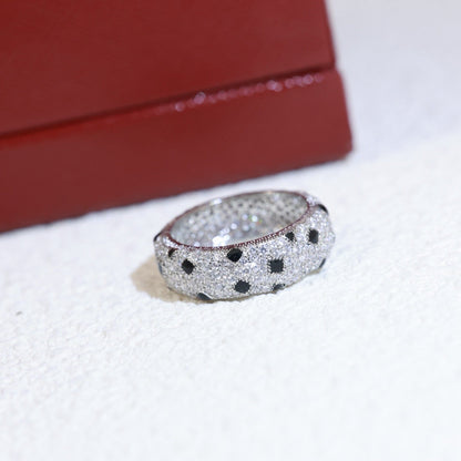 [LOXURA]PANTHERE SPOTTED FULL DIAMOND RING