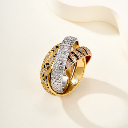 [LOXURA] TRINITY  RING LEOPARD PRINT