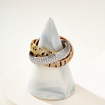 [LOXURA] TRINITY  RING LEOPARD PRINT