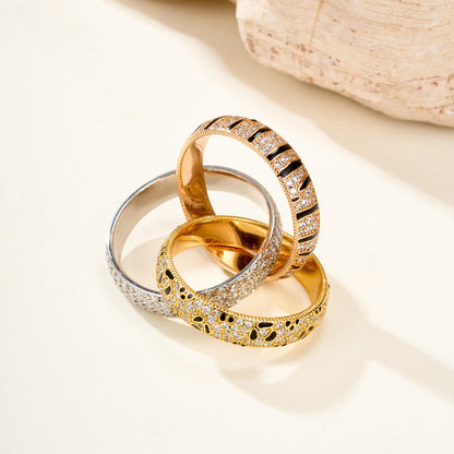 [LOXURA] TRINITY  RING LEOPARD PRINT