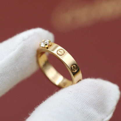 [LOXURA]LOVE RING 3.6MM 1 BIG DIAMOND