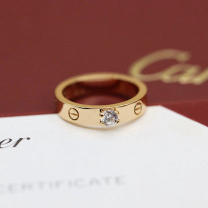 [LOXURA]LOVE RING 3.6MM 1 BIG DIAMOND