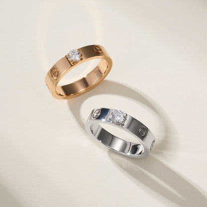 [LOXURA]LOVE RING 3.6MM 1 BIG DIAMOND