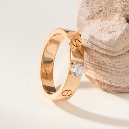 [LOXURA]LOVE RING 3.6MM 1 BIG DIAMOND