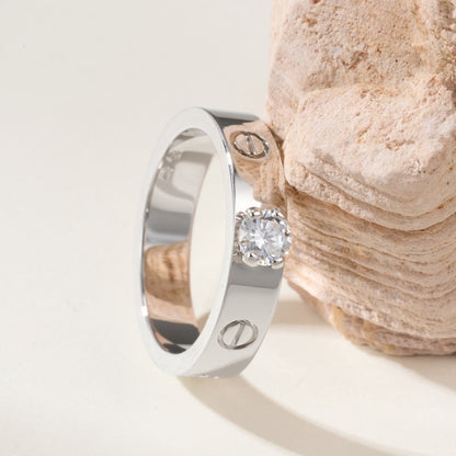 [LOXURA]LOVE RING 3.6MM 1 BIG DIAMOND