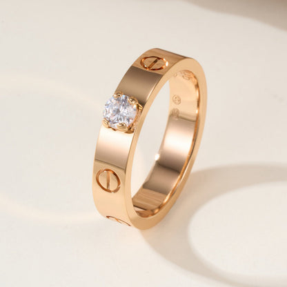 [LOXURA]LOVE RING 3.6MM 1 BIG DIAMOND