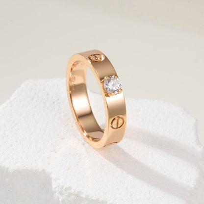 [LOXURA]LOVE RING 3.6MM 1 BIG DIAMOND