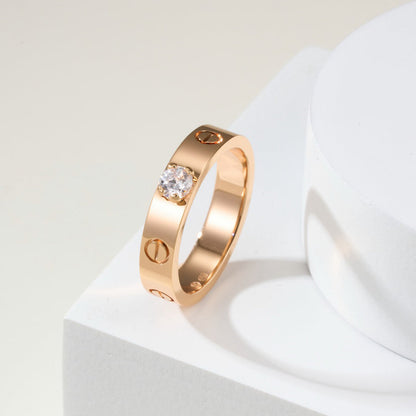 [LOXURA]LOVE RING 3.6MM 1 BIG DIAMOND