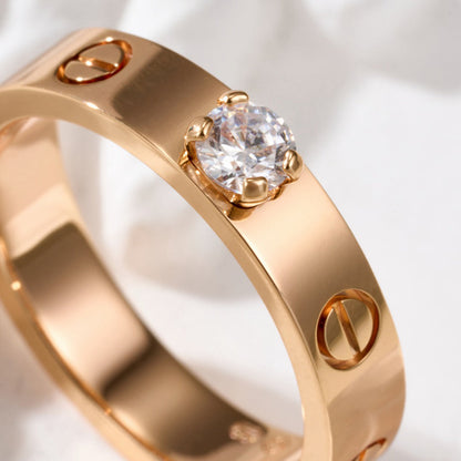 [LOXURA]LOVE RING 3.6MM 1 BIG DIAMOND