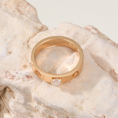 [LOXURA]LOVE RING 3.6MM 1 BIG DIAMOND