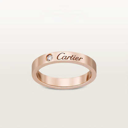 [LOXURA]LOVE RING 4MM 1 DIAMOND
