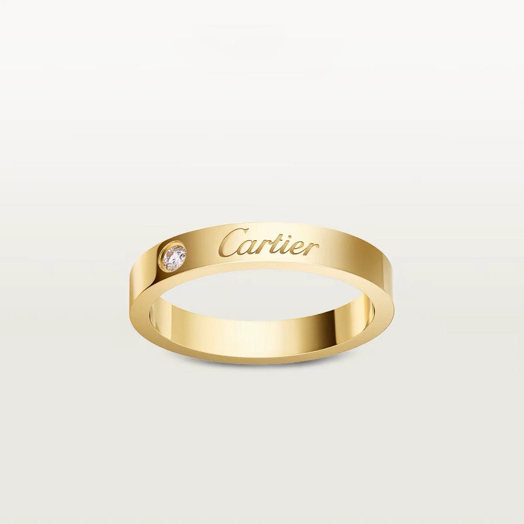 [LOXURA]LOVE RING 4MM 1 DIAMOND