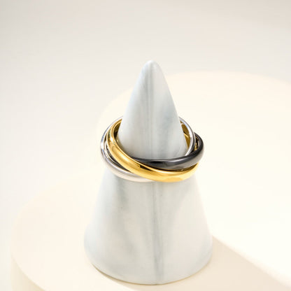 [LOXURA]TRINITY 3.2MM RING BLACK CERAMIC