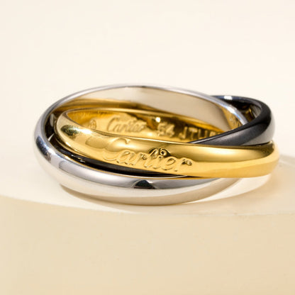 [LOXURA]TRINITY 3.2MM RING BLACK CERAMIC