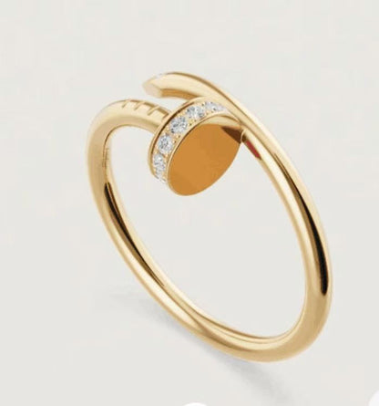 [LOXURA]JUSTE 1.8MM HALF DIAMOND RING