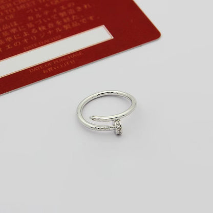 [LOXURA]JUSTE 1.8MM HALF DIAMOND RING