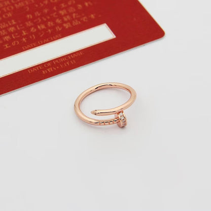 [LOXURA]JUSTE 1.8MM HALF DIAMOND RING