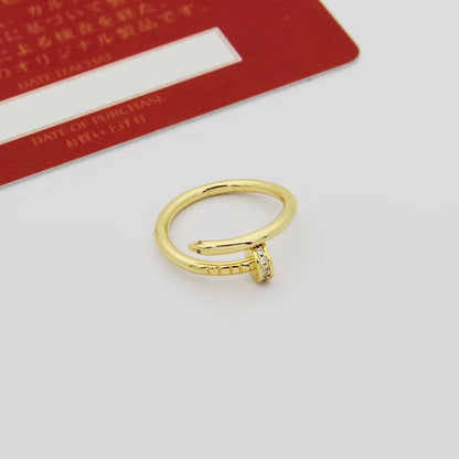 [LOXURA]JUSTE 1.8MM HALF DIAMOND RING