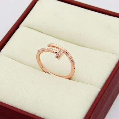 [LOXURA]JUSTE 1.8MM HALF DIAMOND RING