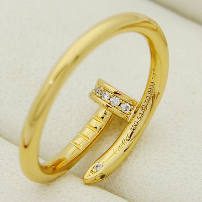 [LOXURA]JUSTE 1.8MM HALF DIAMOND RING