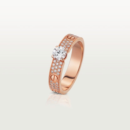 [LOXURA]LOVE RING 3.6MM 1 BIG DIAMOND FULL DIAMOND