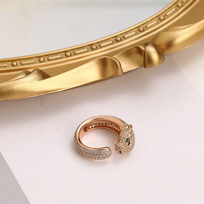 [LOXURA]PANTHERE FULL DIAMOND SMALL RING