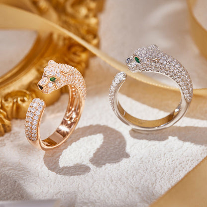 [LOXURA]PANTHERE FULL DIAMOND SMALL RING