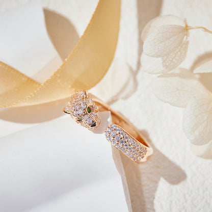 [LOXURA]PANTHERE FULL DIAMOND SMALL RING