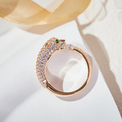 [LOXURA]PANTHERE FULL DIAMOND SMALL RING