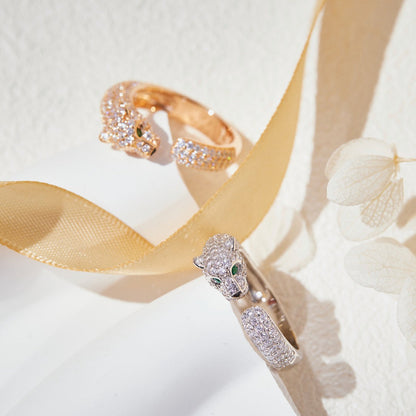 [LOXURA]PANTHERE FULL DIAMOND SMALL RING