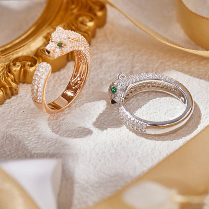 [LOXURA]PANTHERE FULL DIAMOND SMALL RING