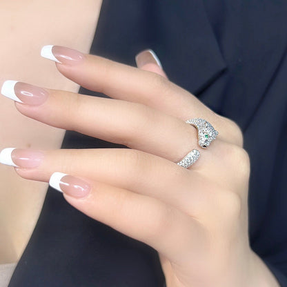 [LOXURA]PANTHERE FULL DIAMOND SMALL RING