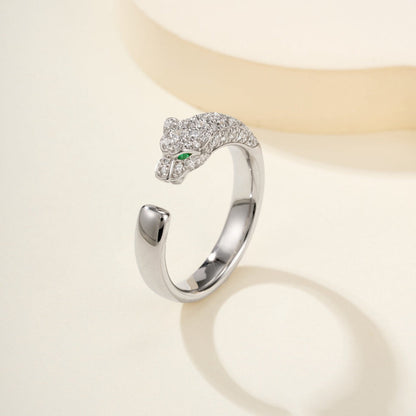 [LOXURA]PANTHERE HALF DIAMOND SMALL RING