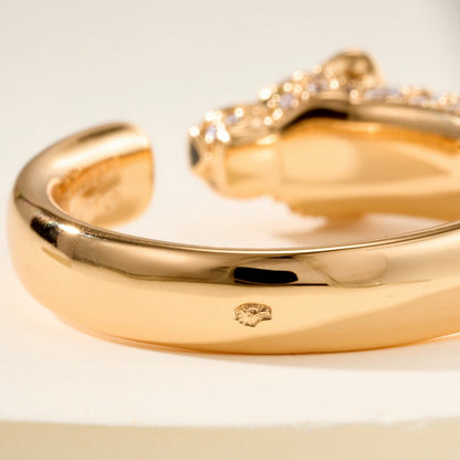 [LOXURA]PANTHERE HALF DIAMOND SMALL RING