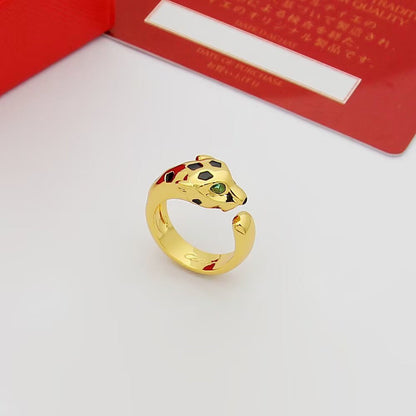 [LOXURA]PANTHERE SPOTTED MEDIUM RING
