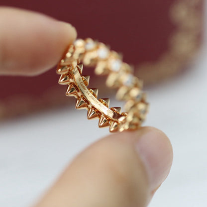[LOXURA]CLASH 6.8MM DIAMOND MEDIUM RING
