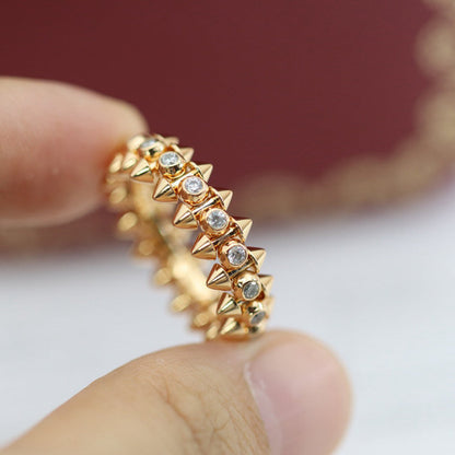 [LOXURA]CLASH 6.8MM DIAMOND MEDIUM RING