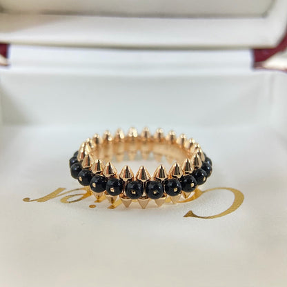 [LOXURA]CLASH 7.9MM AGATE CHALCEDONY RING