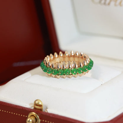 [LOXURA]CLASH 7.9MM AGATE CHALCEDONY RING