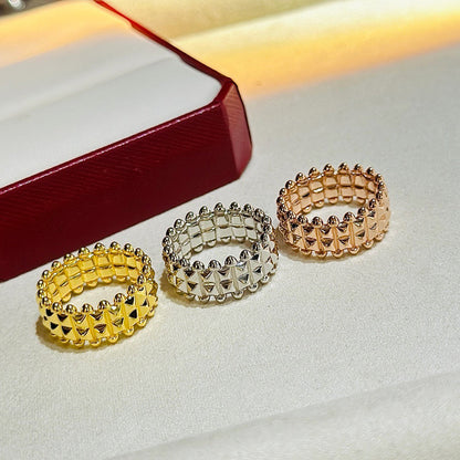 [LOXURA]CLASH 9.2MM DOUBLE ROW RING