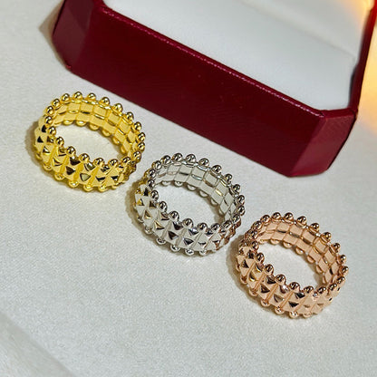 [LOXURA]CLASH 9.2MM DOUBLE ROW RING