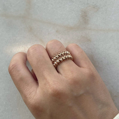 [LOXURA]CLASH 9.2MM DOUBLE ROW RING