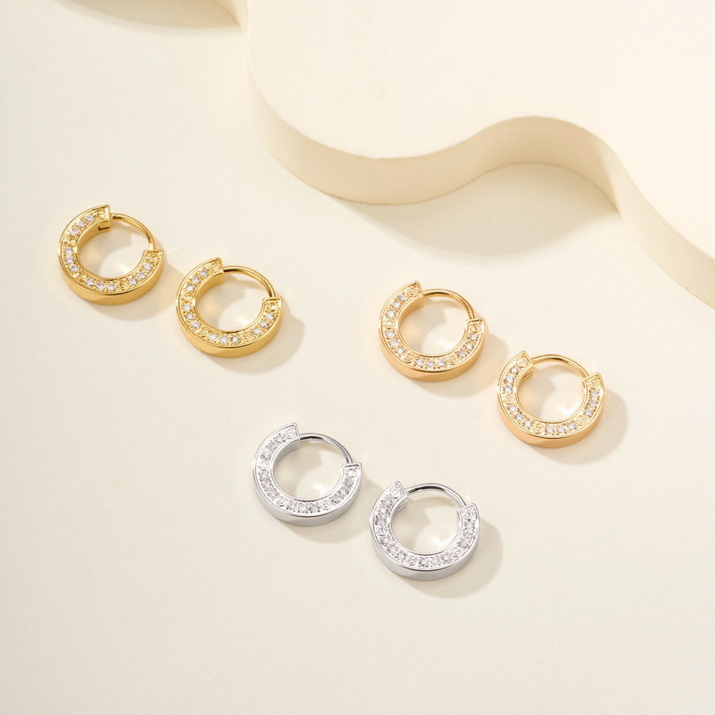 [LOXURA]LOVE DIAMOND EARRINGS