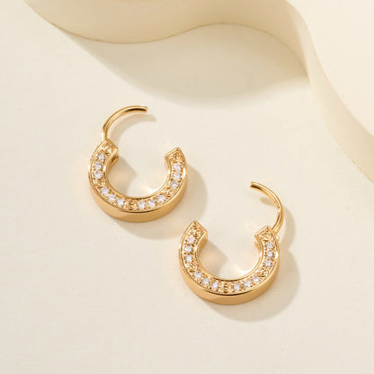 [LOXURA]LOVE DIAMOND EARRINGS
