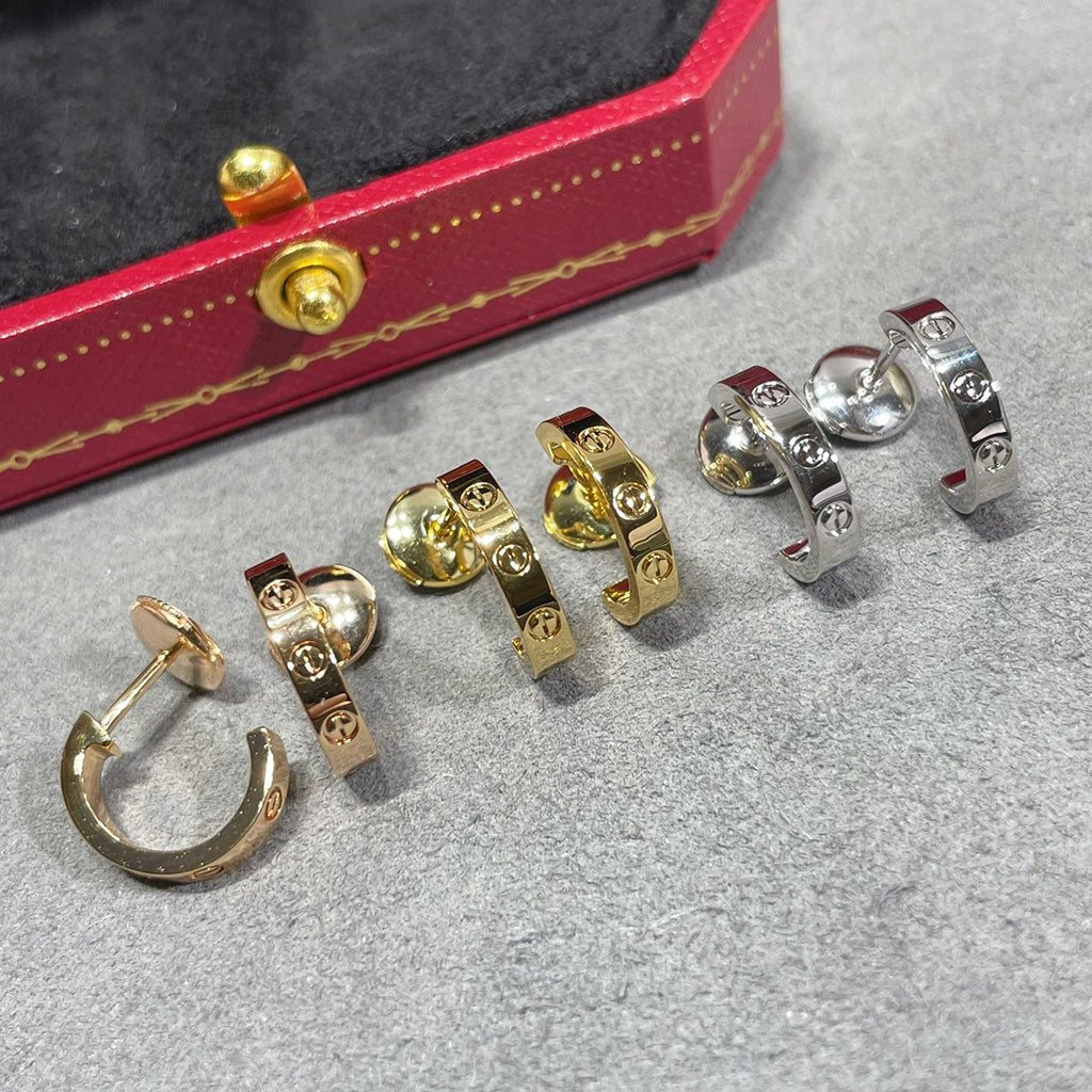 [LOXURA]LOVE EARRINGS 2.65 MM NO DIAMOND SMALL