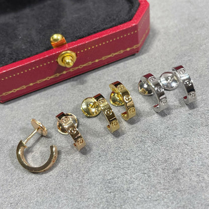 [LOXURA]LOVE EARRINGS 2.65 MM NO DIAMOND SMALL