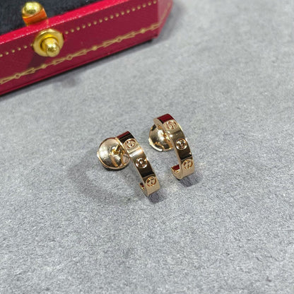 [LOXURA]LOVE EARRINGS 2.65 MM NO DIAMOND SMALL