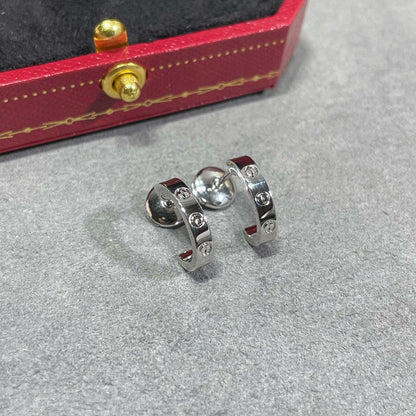 [LOXURA]LOVE EARRINGS 2.65 MM NO DIAMOND SMALL